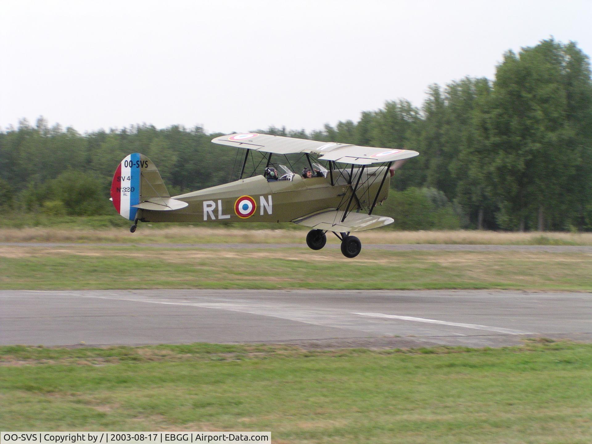 OO-SVS, 1946 Stampe-Vertongen SV-4C C/N 320, Opendeur VZP 2003