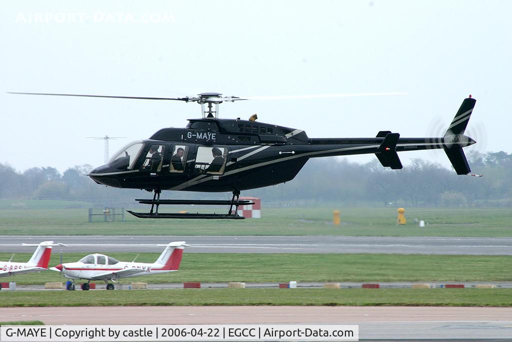 G-MAYE, 1997 Bell 407 C/N 53117, seen @ Manchester