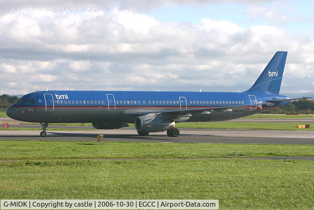 G-MIDK, 1999 Airbus A321-231 C/N 1153, seen @ Manchester