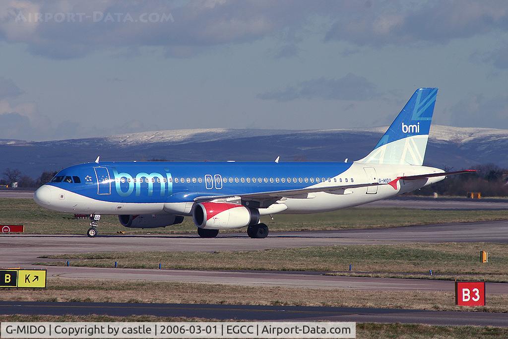 G-MIDO, 2002 Airbus A320-232 C/N 1987, seen @ Manchester