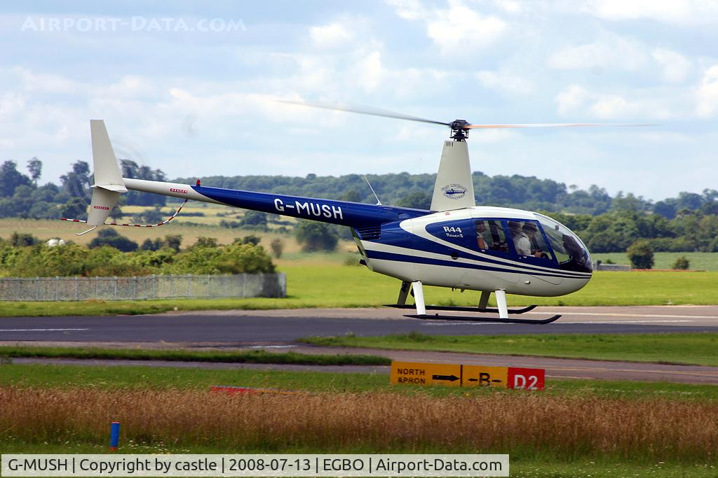 G-MUSH, 2004 Robinson R44 II C/N 10278, seen @ Wolverhampton