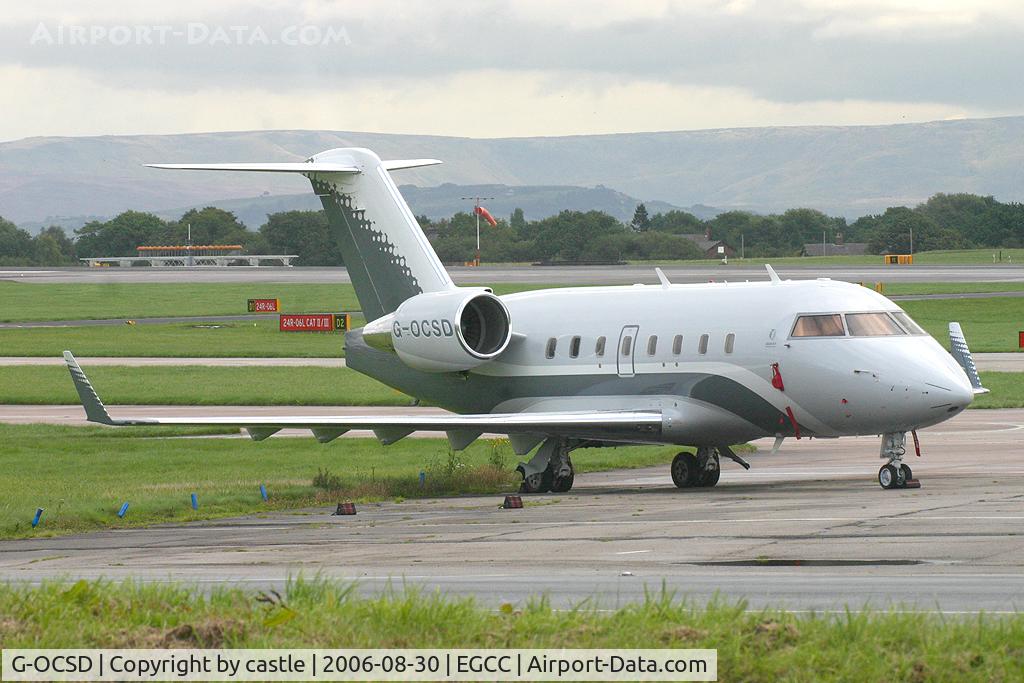 G-OCSD, 2004 Bombardier Challenger 604 (CL-600-2B16) C/N 5591, seen @ Manchester