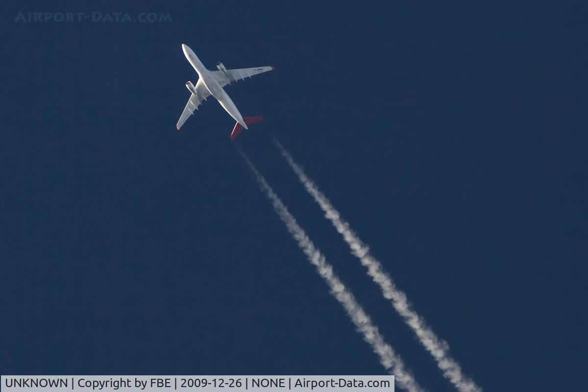 UNKNOWN, Contrails Various C/N Unknown, BMI A330 cruising high