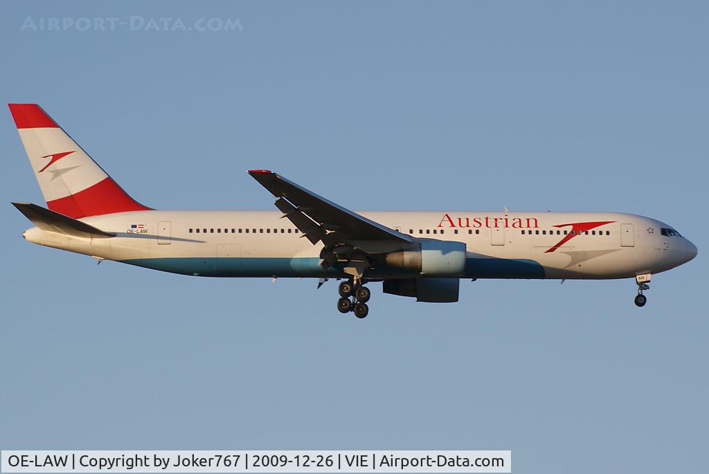 OE-LAE, 2000 Boeing 767-3Z9/ER C/N 30383, Austrian Airlines Boeing 767-3Z9(ER)