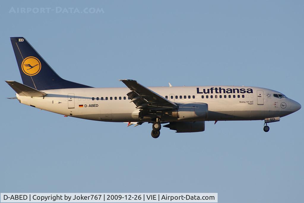D-ABED, 1991 Boeing 737-330 C/N 25215, Lufthansa Boeing 737-330