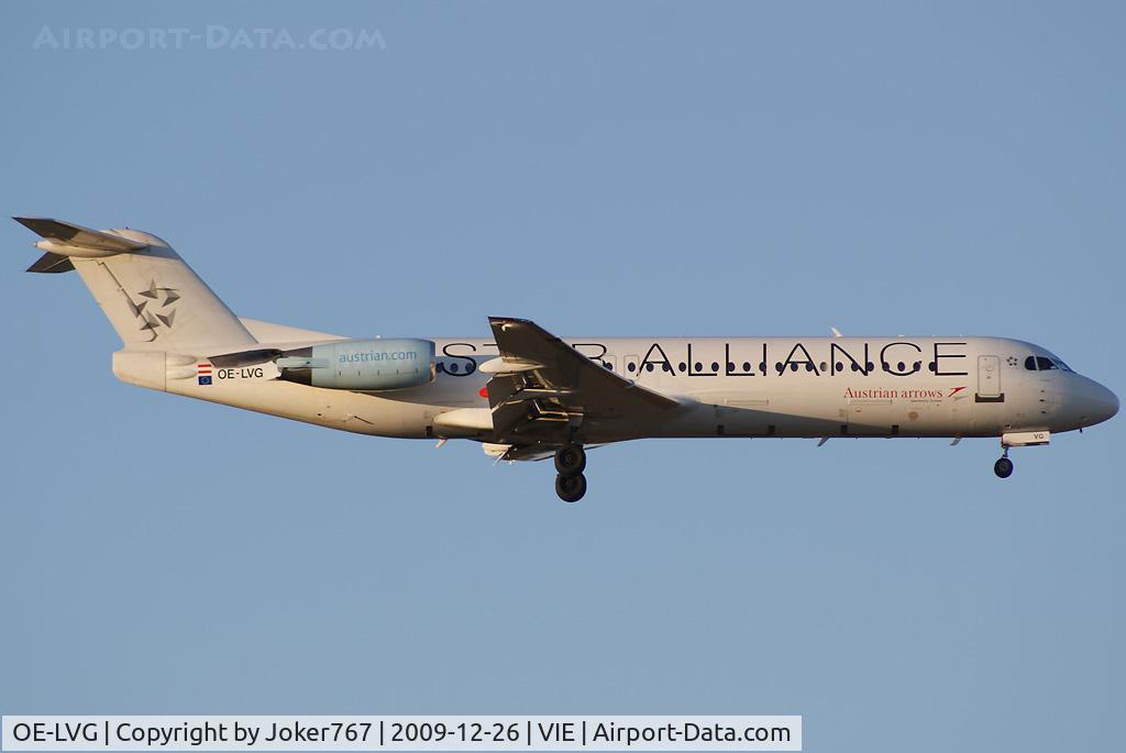 OE-LVG, 1994 Fokker 100 (F-28-0100) C/N 11520, Austrian arrows Fokker F-100