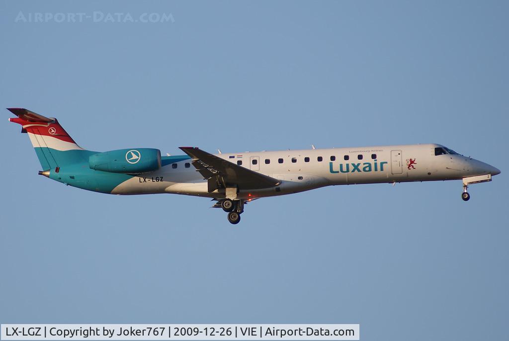 LX-LGZ, 2000 Embraer EMB-145LU (ERJ-145LU) C/N 145258, Luxair Embraer ERJ-135 Regional Jet