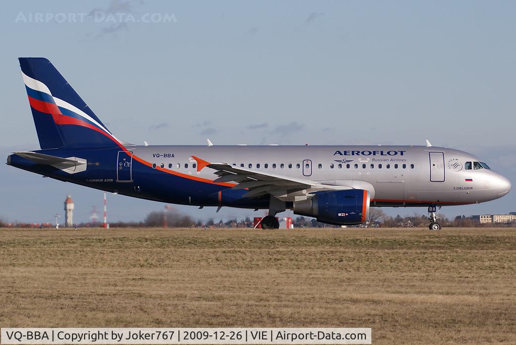 VQ-BBA, 2009 Airbus A319-112 C/N 3794, Aeroflot Airbus A319-112