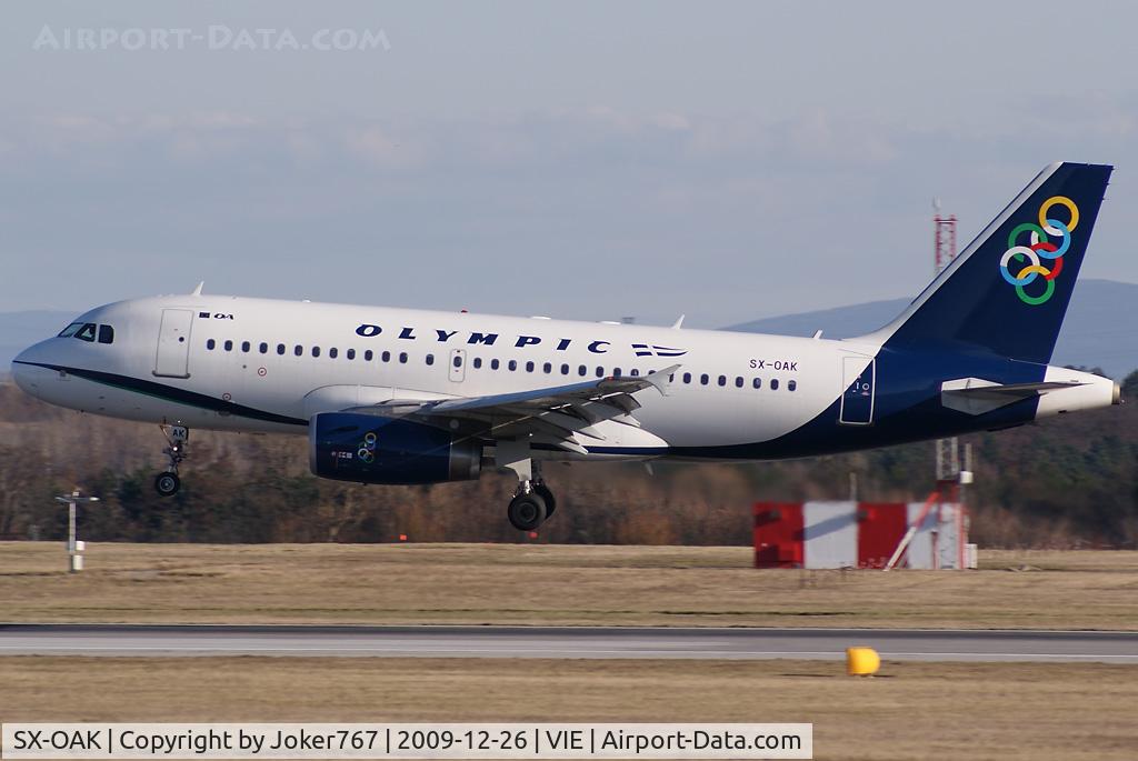 SX-OAK, 2007 Airbus A319-132 C/N 3317, Olympic Airbus A319-131