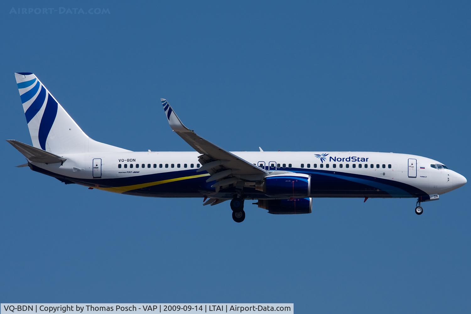 VQ-BDN, 2002 Boeing 737-8K5 C/N 32905, Nordstar