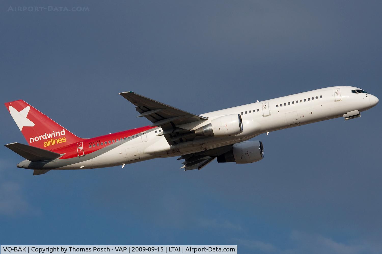 VQ-BAK, 1995 Boeing 757-2Q8 C/N 26332, Nordwind Airlines