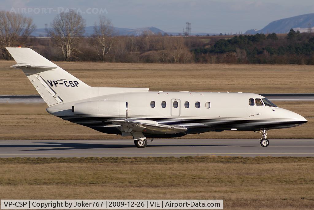VP-CSP, 1991 British Aerospace BAe.125 Series 800A C/N 258210, Springtime Hawker Siddeley HS-125-800B
