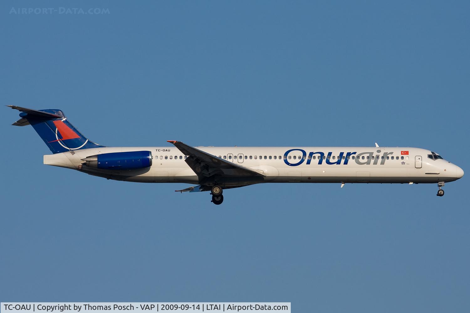 TC-OAU, 1996 McDonnell Douglas MD-83 (DC-9-83) C/N 53488, Onur Air