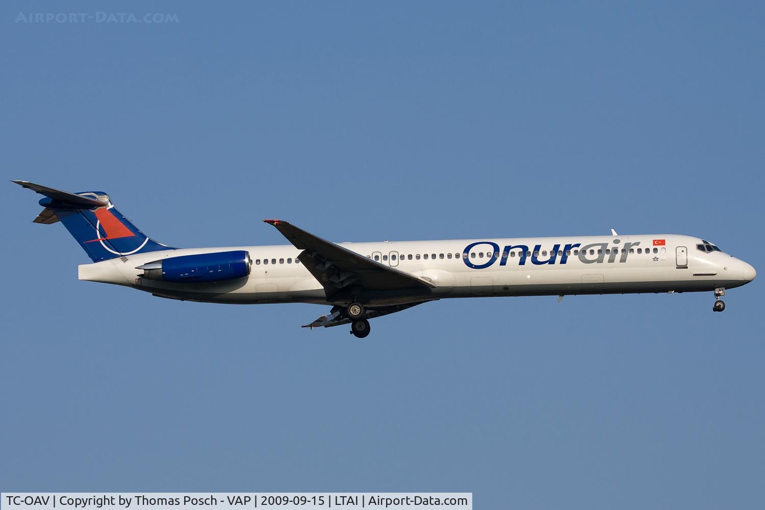 TC-OAV, 1996 McDonnell Douglas MD-83 (DC-9-83) C/N 53520, Onur Air