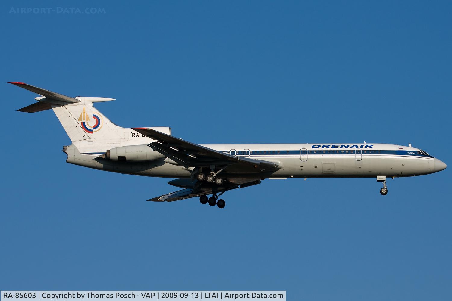 RA-85603, 1984 Tupolev Tu-154B-2 C/N 84A603, Orenburg Airlines