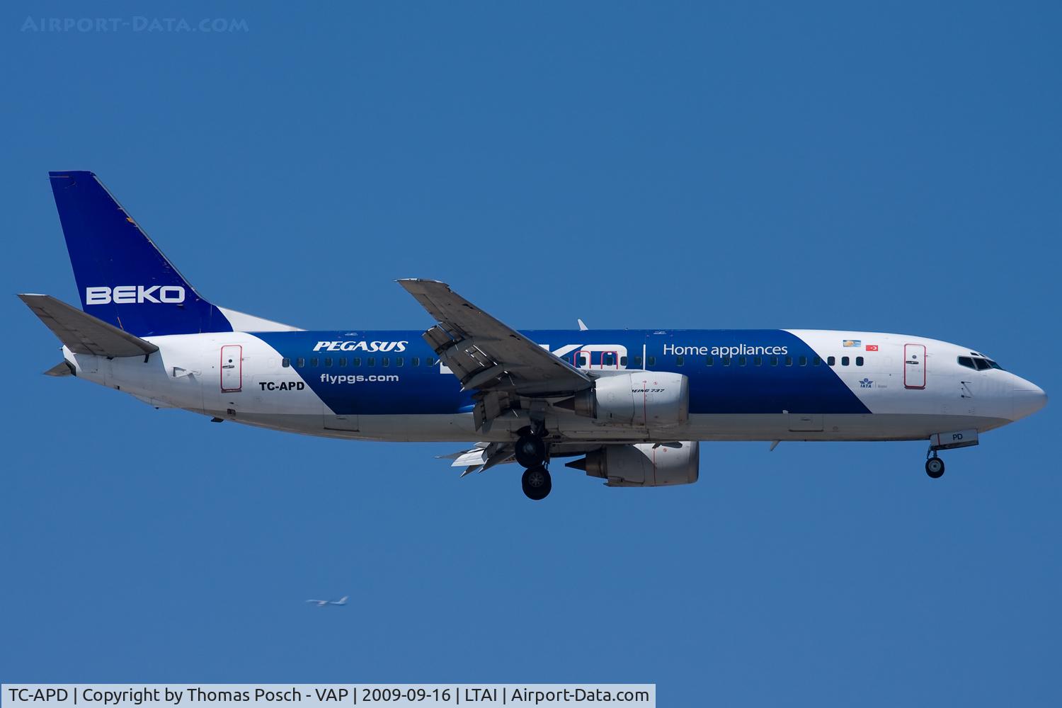 TC-APD, 1998 Boeing 737-42R C/N 29107/2997, Pegasus Airlines