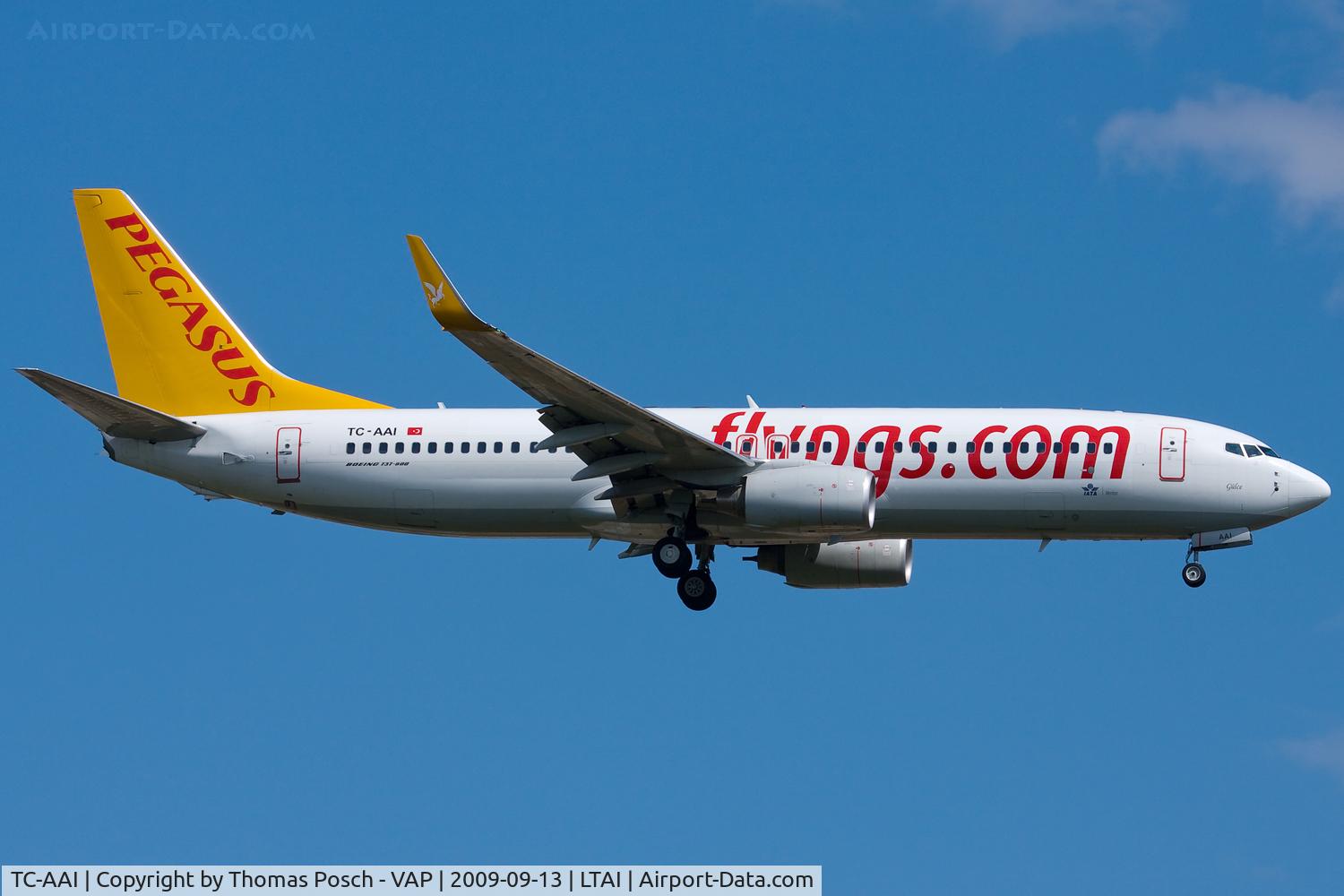 TC-AAI, 2008 Boeing 737-82R C/N 35699, Pegasus Airlines