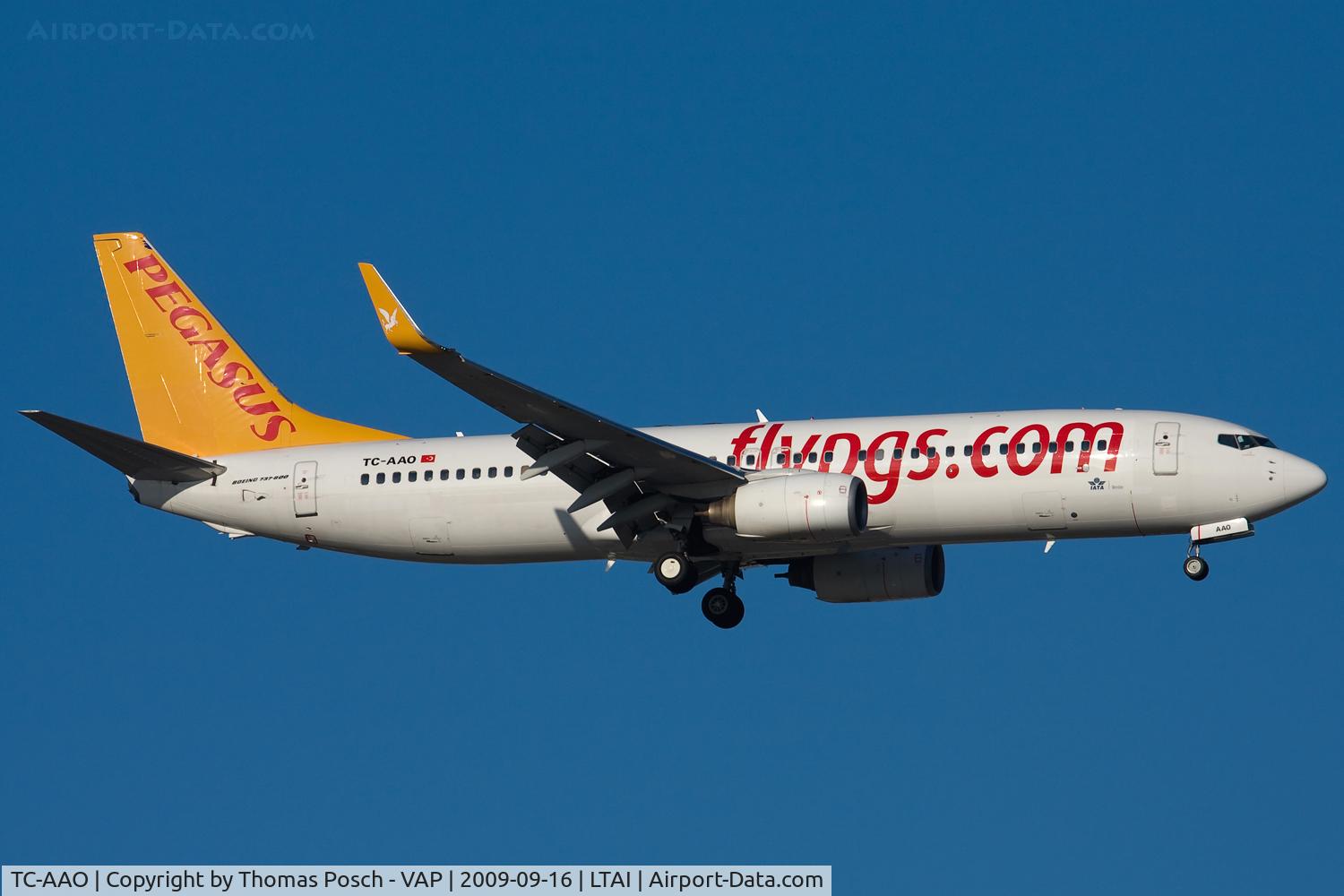 TC-AAO, 2000 Boeing 737-86N C/N 28619, Pegasus Airlines