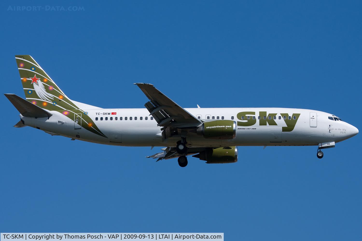 TC-SKM, 1997 Boeing 737-49R C/N 28882, Sky Airlines