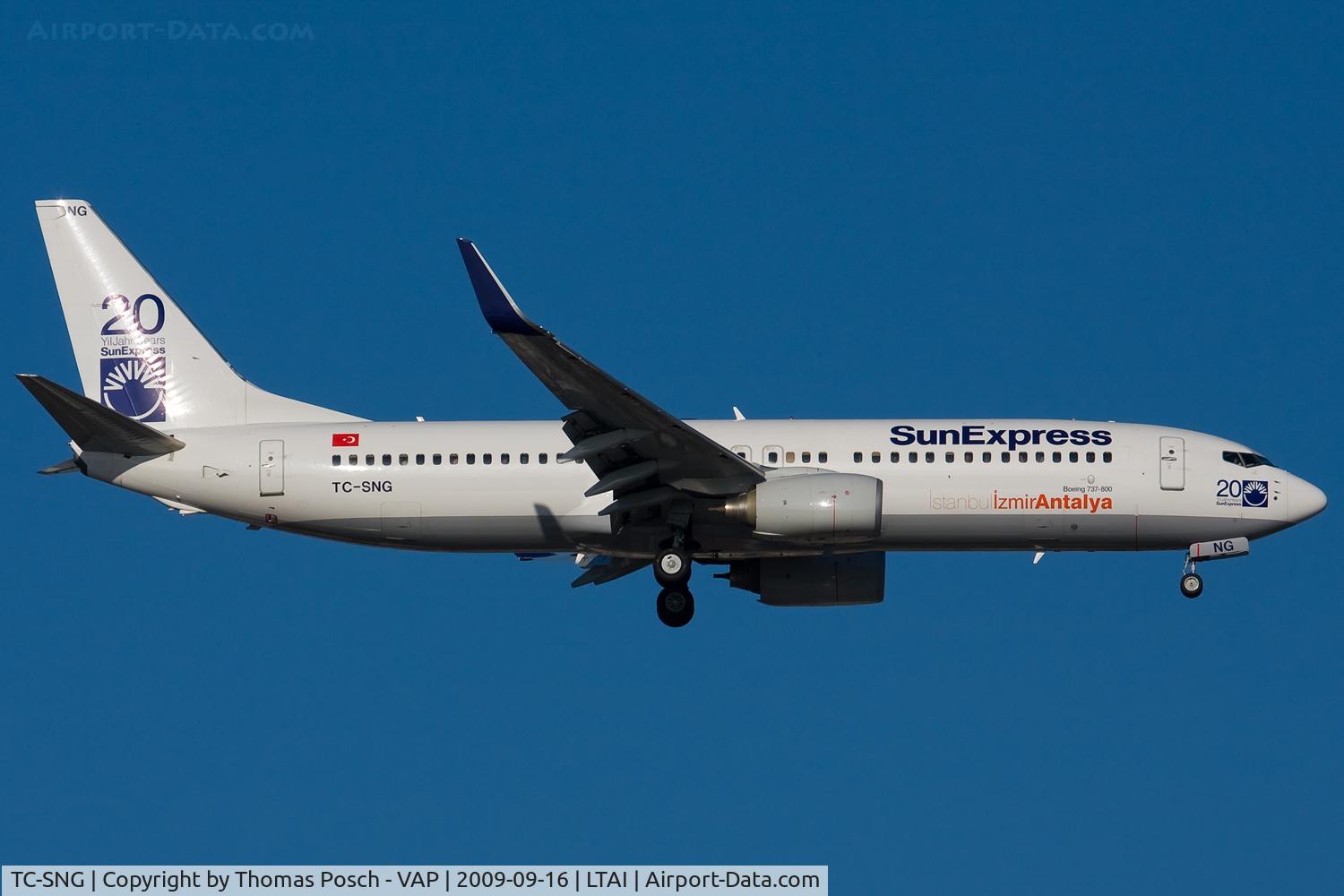 TC-SNG, 2008 Boeing 737-8HC C/N 36530, Sun Express