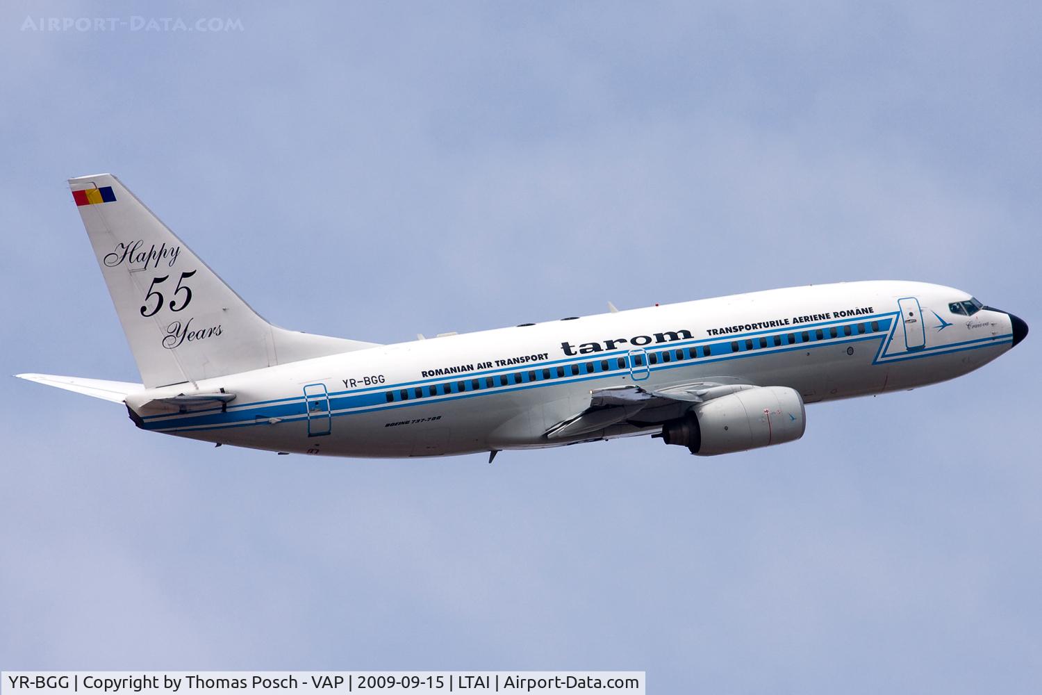 YR-BGG, 2001 Boeing 737-78J C/N 28442, Tarom