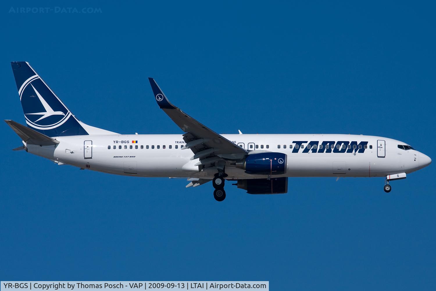YR-BGS, 2008 Boeing 737-8GJ C/N 37360, Tarom