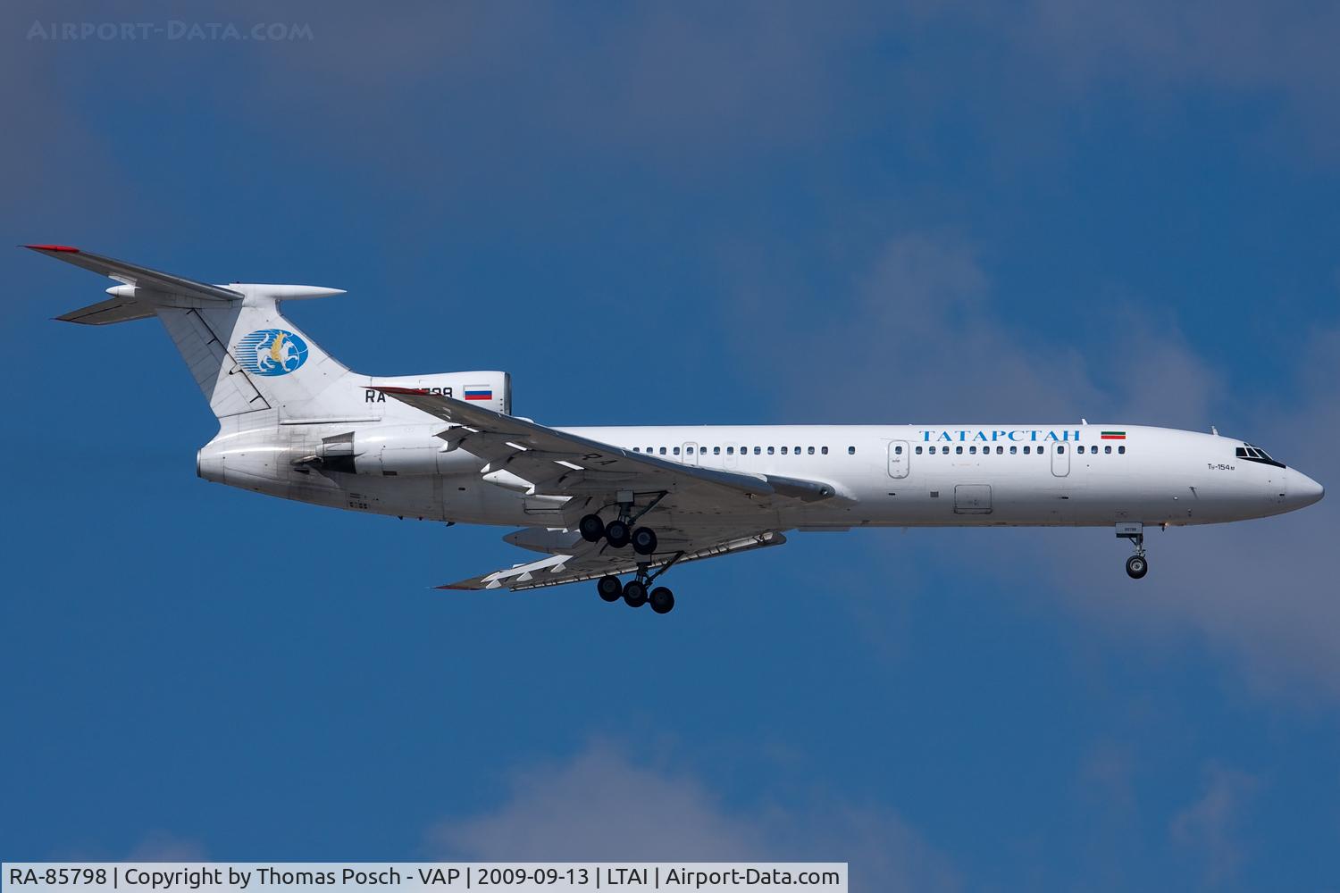 RA-85798, 1993 Tupolev Tu-154M C/N 93A982, Tatarstan Airlines