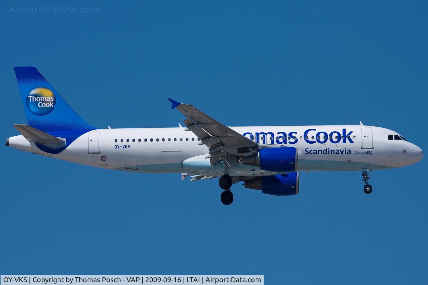 OY-VKS, 2003 Airbus A320-214 C/N 1954, Thomas Cook Airlines (Scandinavia)
