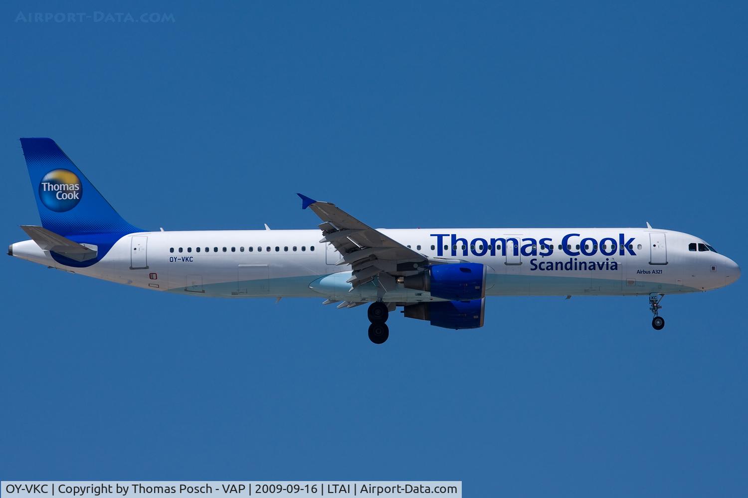 OY-VKC, 2003 Airbus A321-211 C/N 1932, Thomas Cook Airlines (Scandinavia)