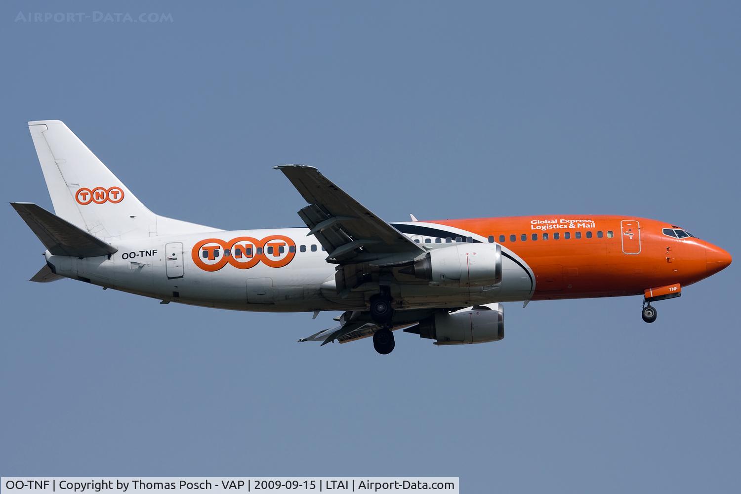 OO-TNF, 1988 Boeing 737-3Q8(QC) C/N 24131, TNT Airways