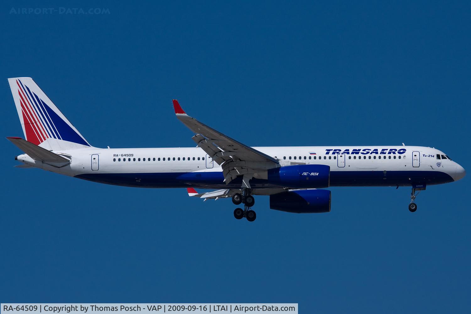 RA-64509, 2006 Tupolev Tu-214 C/N 42305009, Transaero Airlines