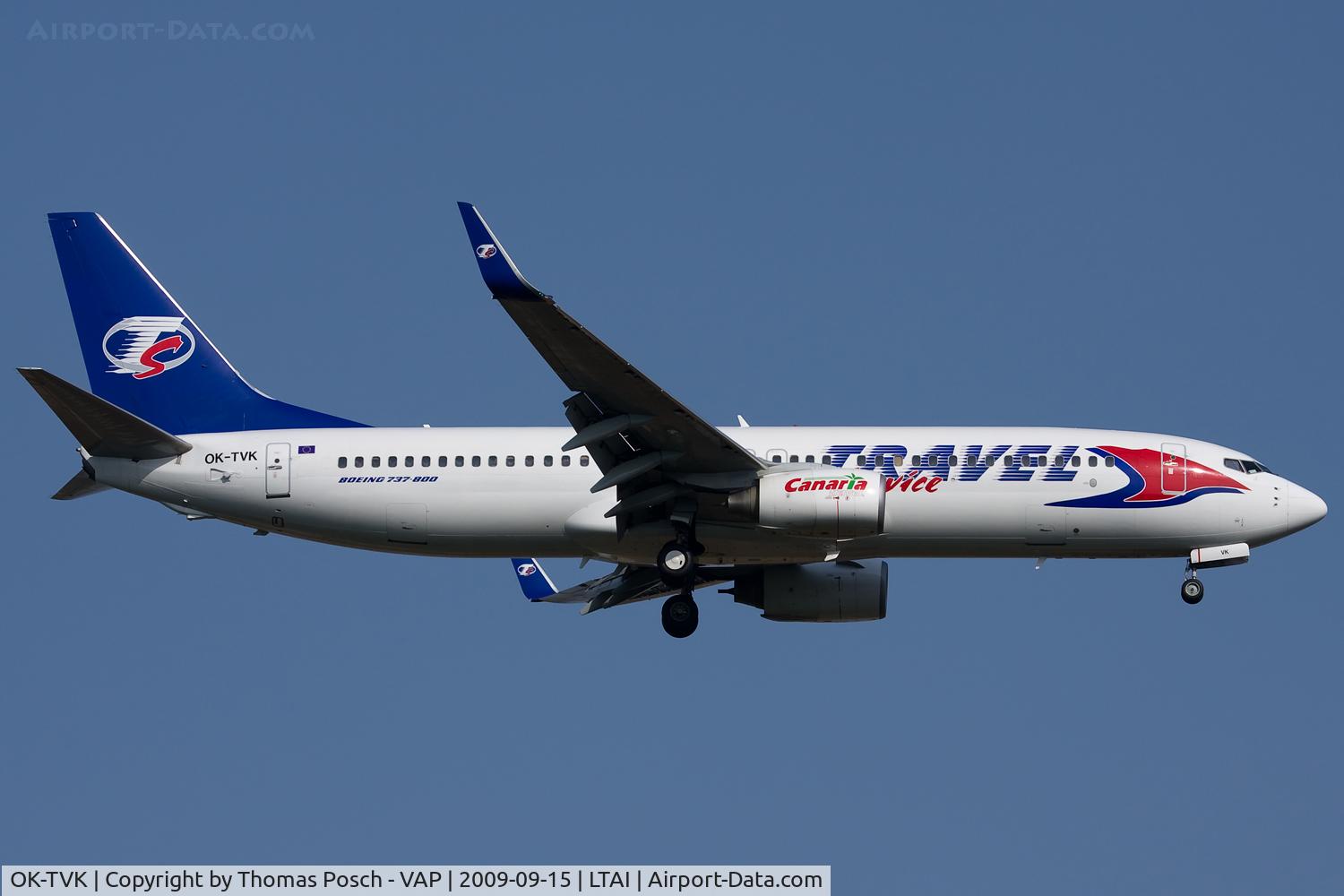 OK-TVK, 2004 Boeing 737-86N C/N 32740, Travel Service