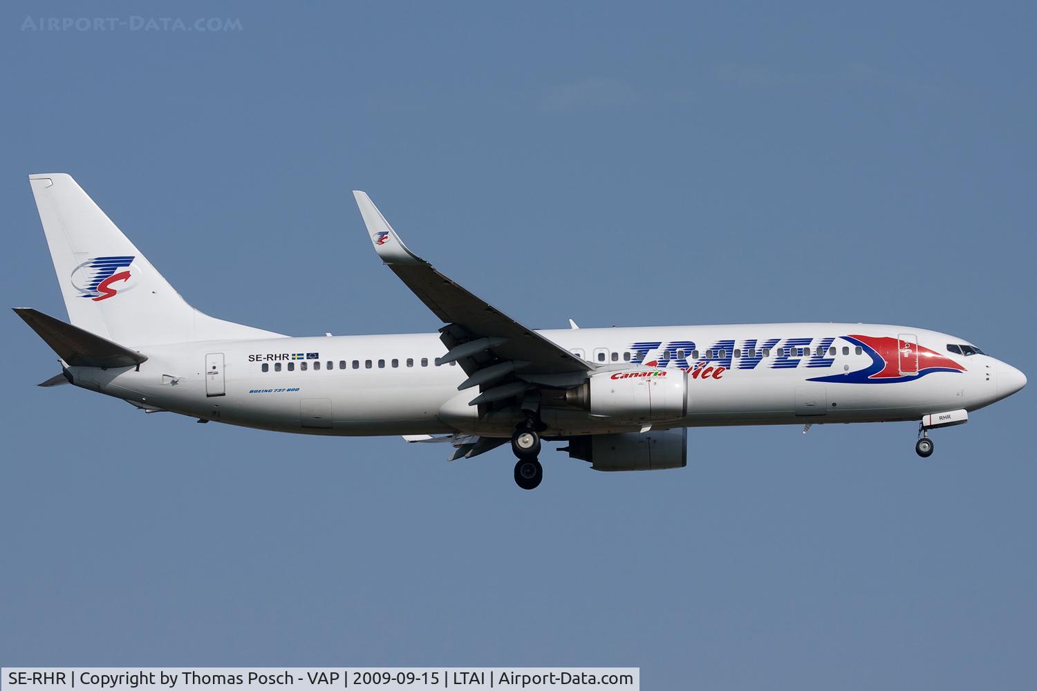 SE-RHR, 2001 Boeing 737-8Q8 C/N 30637, Travel Service