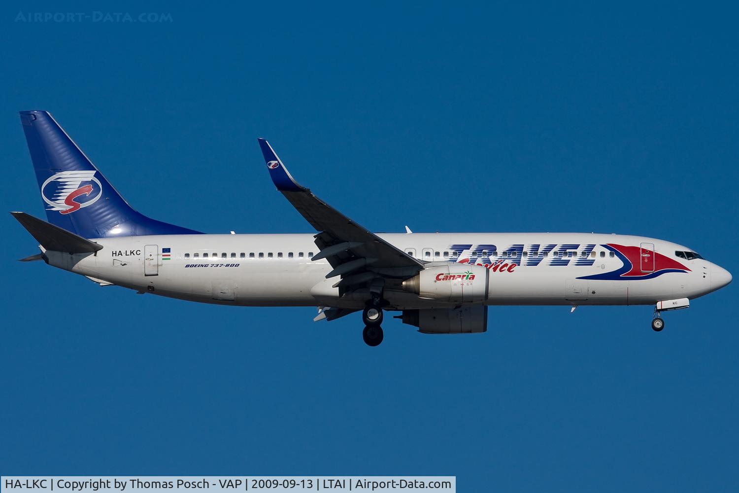 HA-LKC, 1999 Boeing 737-8K5 C/N 27991, Travel Service Hungary