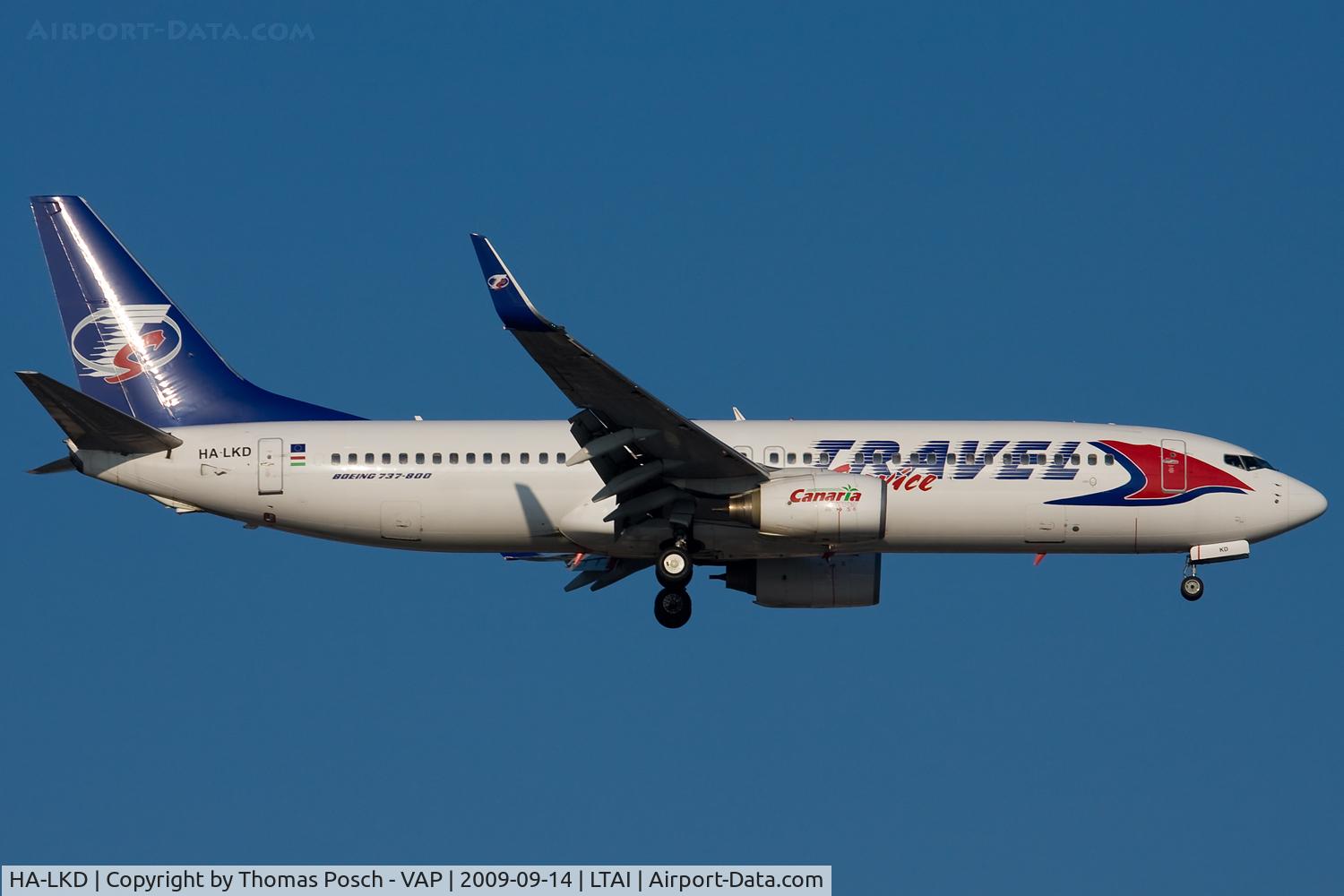 HA-LKD, 2000 Boeing 737-8K5 C/N 27985, Travel Service Hungary