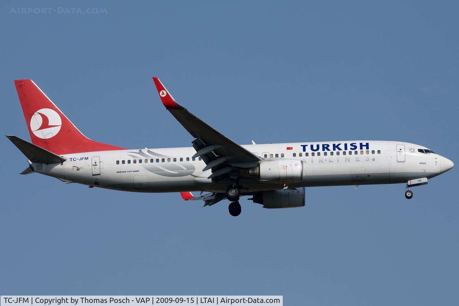 TC-JFM, 1999 Boeing 737-8F2 C/N 29775, Turkish Airlines