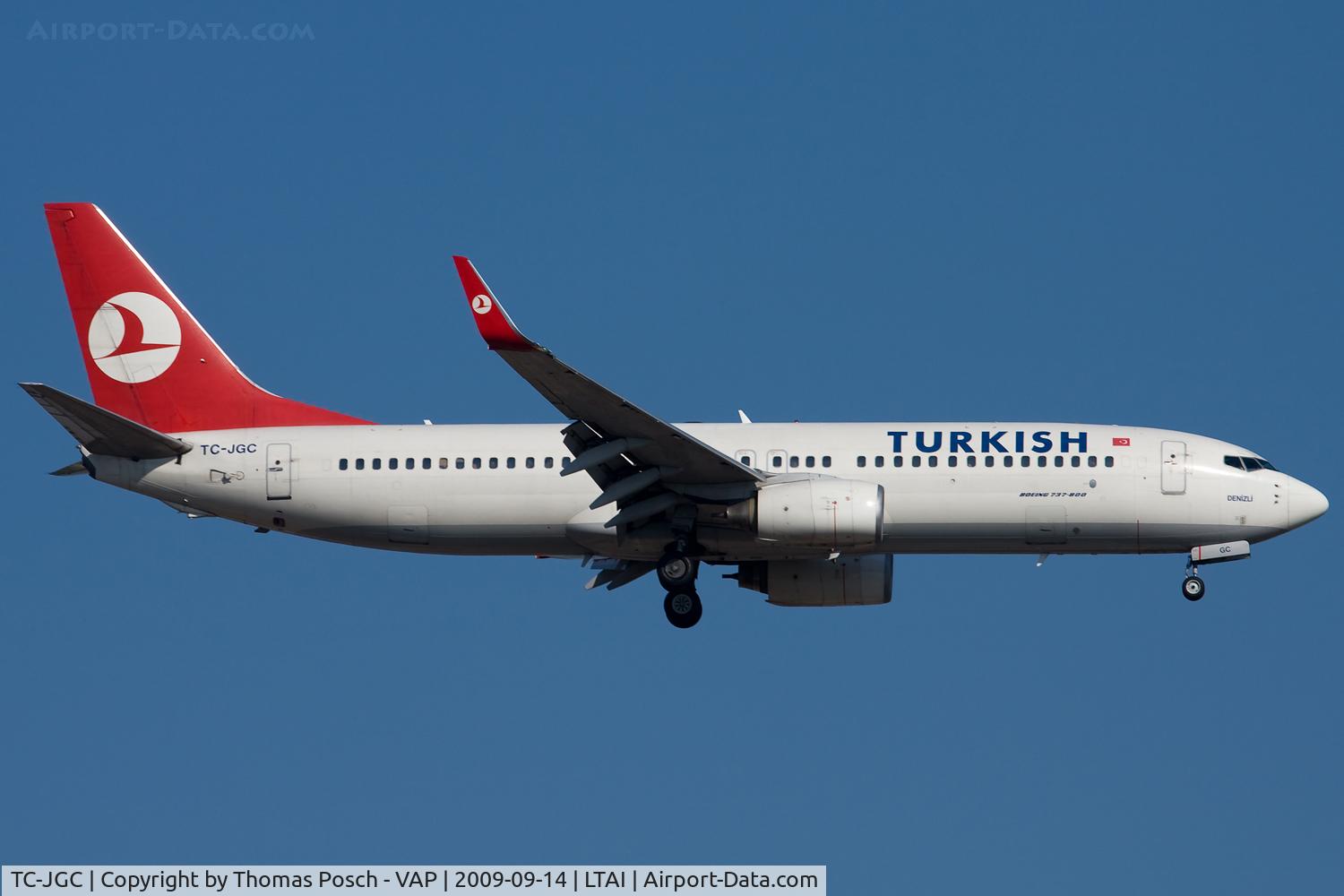 TC-JGC, 2001 Boeing 737-8F2 C/N 29787, Turkish Airlines