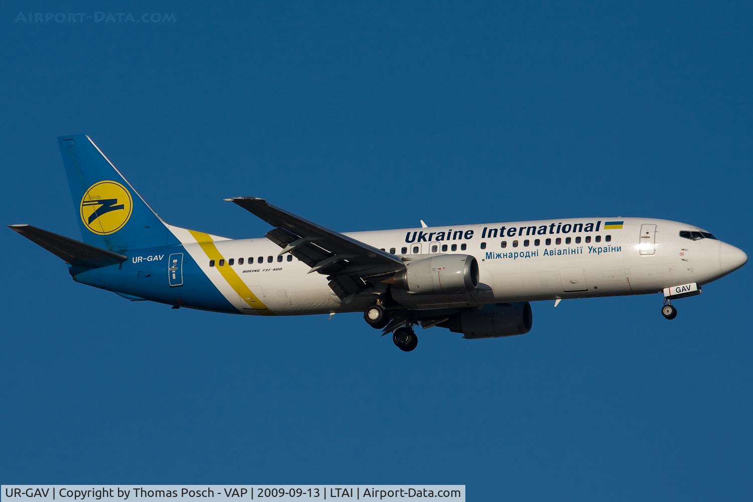 UR-GAV, 1992 Boeing 737-4C9 C/N 26437, Ukraine International Airlines
