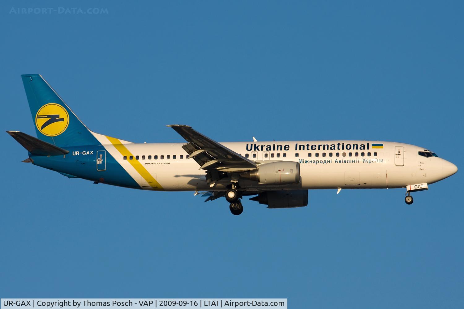 UR-GAX, 1992 Boeing 737-4Y0 C/N 26066, Ukraine International Airlines