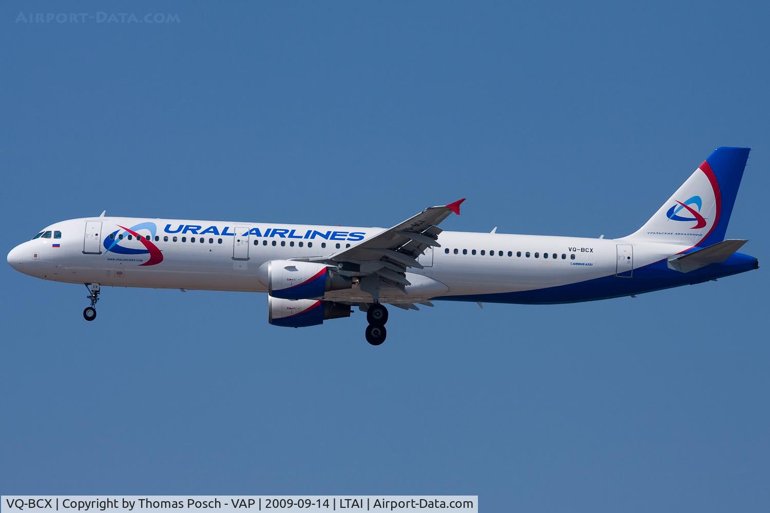 VQ-BCX, 2002 Airbus A321-211 C/N 1720, Ural Airlines