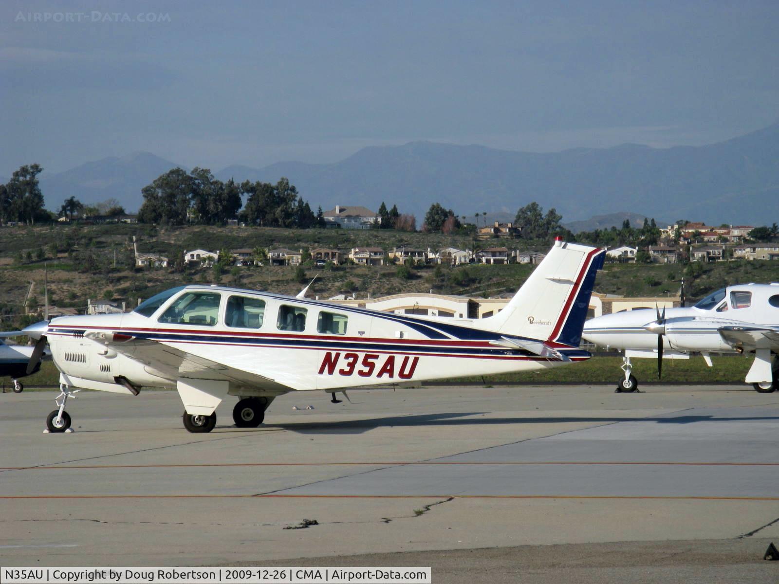 N35AU, 1985 Beech B36TC Bonanza C/N EA-448, 1985 Beech B36TC Turbo BONANZA, Continental TSIO-520-UB 300 Hp continuous