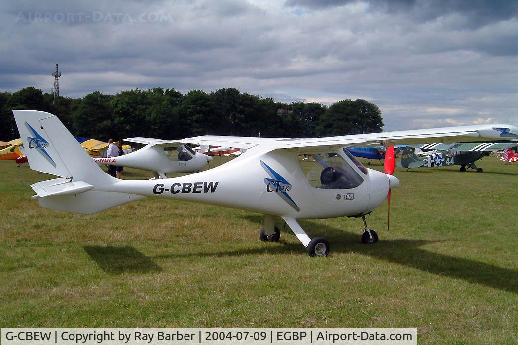 G-CBEW, 2001 Flight Design CT2K C/N 01.08.02.23, Flight Design CT-2K [01.08.02.23] Kemble~G 09/07/2004. Seen at the PFA Fly in 2004 Kemble UK. 
