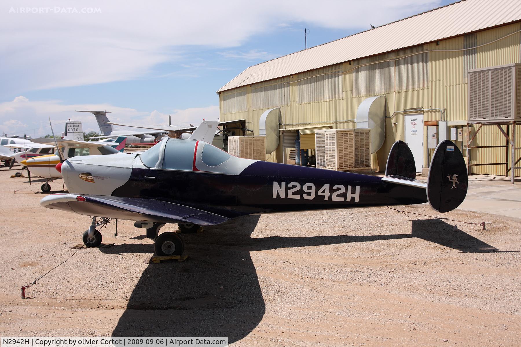 N2942H, 1946 Erco 415C Ercoupe C/N 3567, Pima Air Museum, AZ