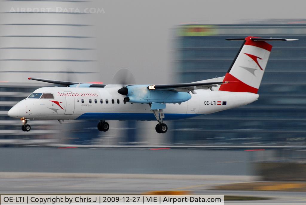 OE-LTI, 1997 De Havilland Canada DHC-8-314Q Dash 8 C/N 466, Austrian arrows DHC-8-314