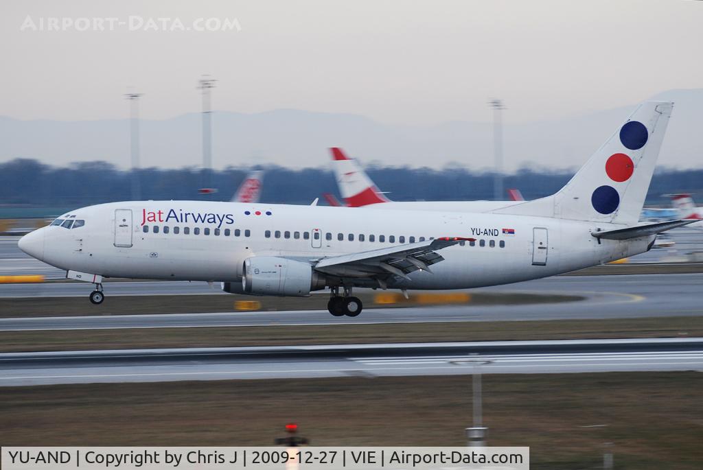 YU-AND, 1985 Boeing 737-3H9 C/N 23329/1134, JAT Airways Boeing 737-3H9