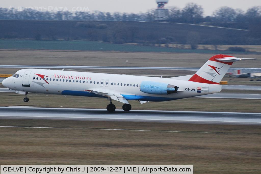 OE-LVE, 1994 Fokker 100 (F-28-0100) C/N 11499, Austrian arrows Fokker 100