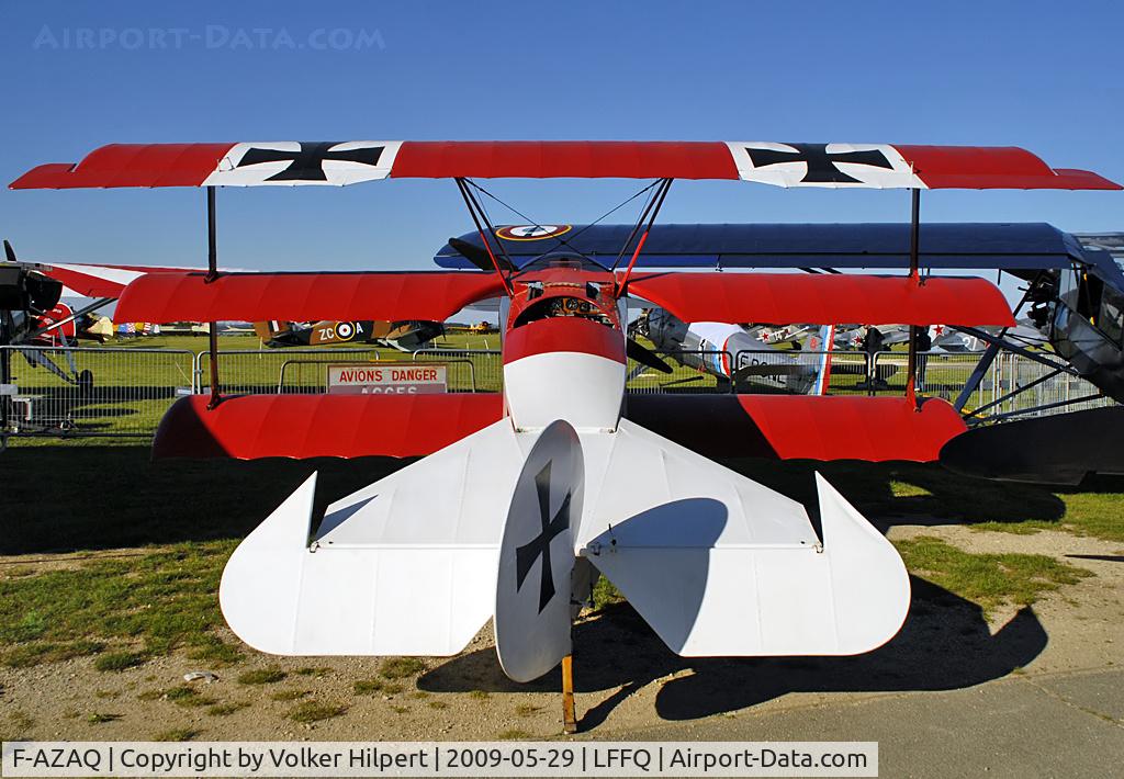 F-AZAQ, Fokker Dr.1 Triplane Replica C/N 01, at LFFQ