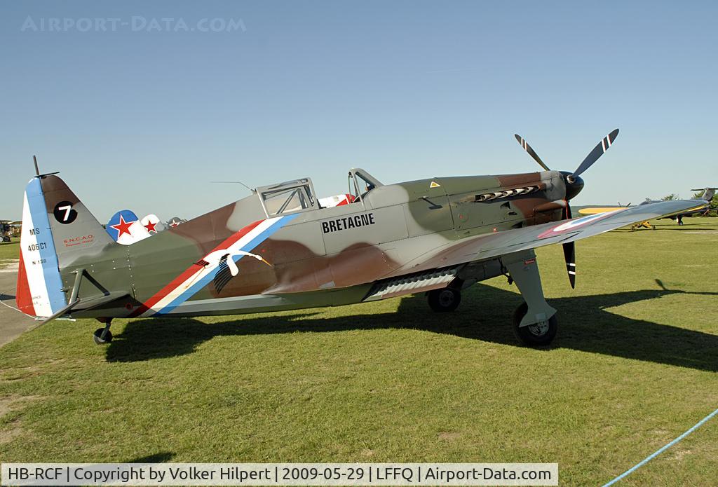 HB-RCF, 1942 Morane-Saulnier D-3801 (MS-412) C/N 194, at lffq