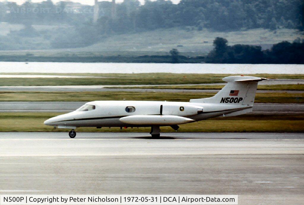 N500P, Learjet Inc 23 C/N 23-077, Learjet 23 seen at Washington National in May 1972.