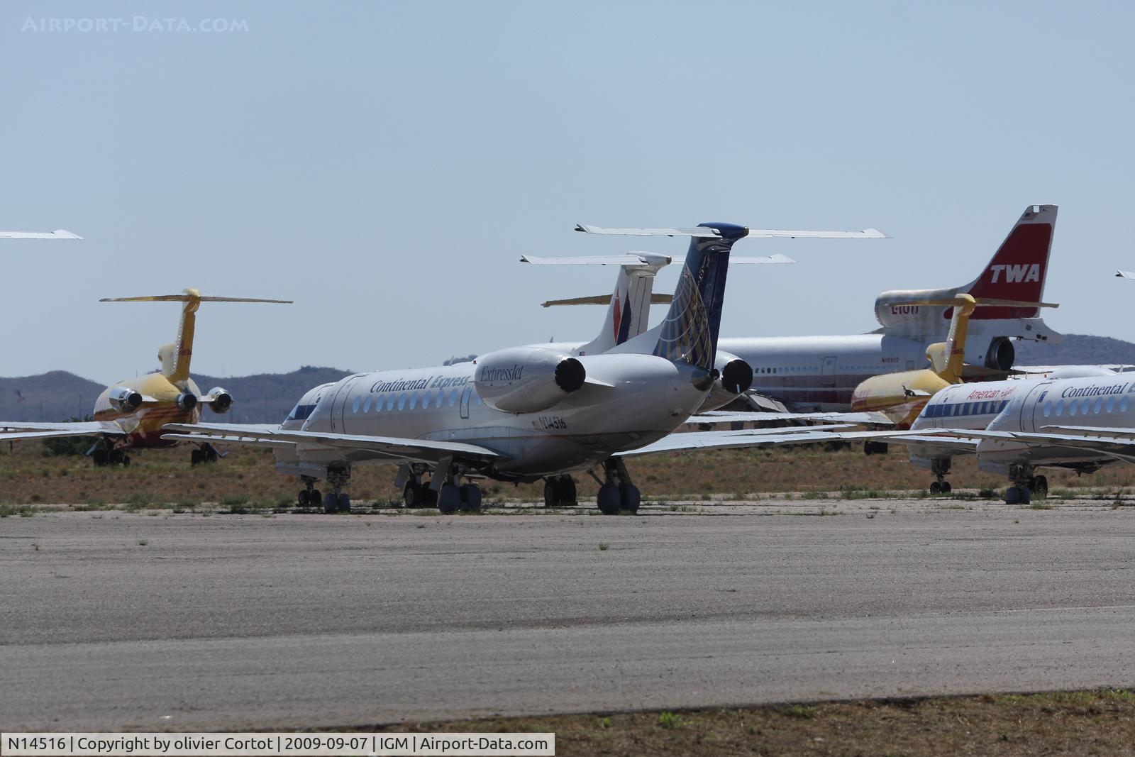 N14516, 2000 Embraer ERJ-135LR (EMB-135LR) C/N 145323, Already in storage at Kingman Airport...